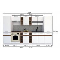 Bucatarie MARINA NEW 320 A Stejar Sonoma
